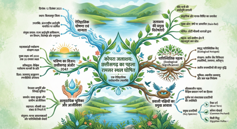 कोपरा जलाशय छत्तीसगढ़ का पहला रामसर साइट घोषित